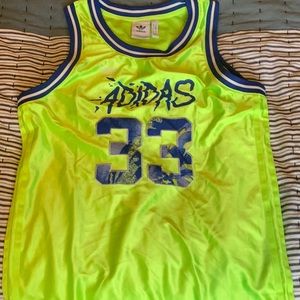 Adidas mens sport tank Neon green and blue